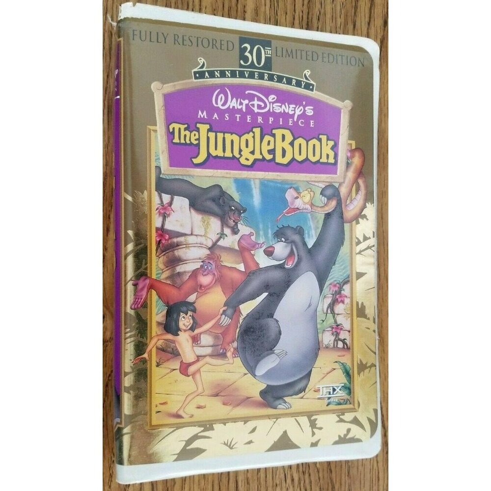 The Jungle Book VHS 30th Anniversary Masterpiece Edition Walt Disney VG LH7172